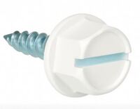 8A125SLX0Z/02WT 8A X 1 1/4 SLOT HWH SMS ZINC PT.#02 WHITE